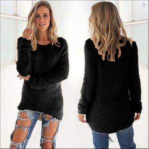 Pullovers 2017 Autumn Winter Women's O-Neck Sweater Female Hedging Loose Pullover Casual Solid Sweaters Wholesale