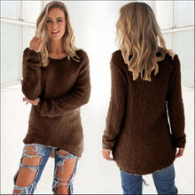 Load image into Gallery viewer, Pullovers 2017 Autumn Winter Women&#39;s O-Neck Sweater Female Hedging Loose Pullover Casual Solid Sweaters Wholesale