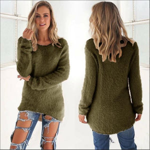 Pullovers 2017 Autumn Winter Women's O-Neck Sweater Female Hedging Loose Pullover Casual Solid Sweaters Wholesale