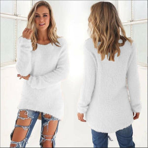 Pullovers 2017 Autumn Winter Women's O-Neck Sweater Female Hedging Loose Pullover Casual Solid Sweaters Wholesale