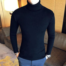 Load image into Gallery viewer, Winter High Neck Thick Warm Sweater Men Turtleneck Brand Mens Sweaters Slim Fit Pullover Men Knitwear Male Double collar