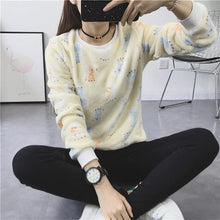 Load image into Gallery viewer, New Women&#39;s Cute Print Hoodie Winter Long Sleeve Casual Sweatshirt Moleton Women&#39;s Oversized Clothing