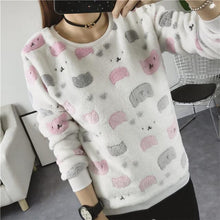 Load image into Gallery viewer, New Women&#39;s Cute Print Hoodie Winter Long Sleeve Casual Sweatshirt Moleton Women&#39;s Oversized Clothing