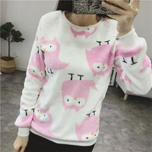 Load image into Gallery viewer, New Women&#39;s Cute Print Hoodie Winter Long Sleeve Casual Sweatshirt Moleton Women&#39;s Oversized Clothing