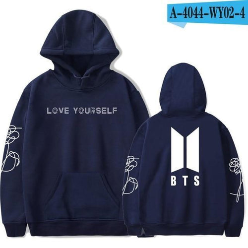 LUCKYFRIDAYF Harajuku BTS Kpop Love Yourself felpe roupas Sweatshirt Bangtan Boys Hoodies Women Clothing oversized hoodie 4xl