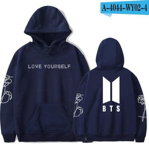 LUCKYFRIDAYF Harajuku BTS Kpop Love Yourself felpe roupas Sweatshirt Bangtan Boys Hoodies Women Clothing oversized hoodie 4xl