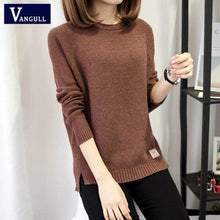 Load image into Gallery viewer, Autumn sweater 2017 Winter women fashion sexy o-neck Casual women sweaters and pullover warm Long sleeve Knitted Sweater