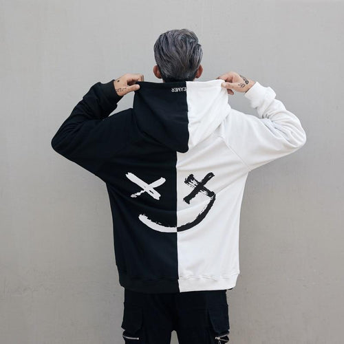 Dropshipping Suppliers Usa Men Hoodies Sweatshirts Smile Print Headwear Hoodie Hip Hop Streetwear Clothing Us size S-XL