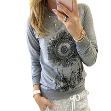 Load image into Gallery viewer, Autumn Women Sweatshirt Casual Long Sleeve O Neck Print Pullover Jumper Hoodies Sweatshirts Fashion Tops Sudaderas Mujer