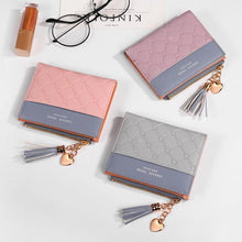 Load image into Gallery viewer, Leather Small Wallet Women Luxury Brand Famous Mini Women Wallets