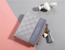 Load image into Gallery viewer, Leather Small Wallet Women Luxury Brand Famous Mini Women Wallets