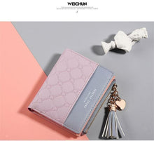 Load image into Gallery viewer, Leather Small Wallet Women Luxury Brand Famous Mini Women Wallets