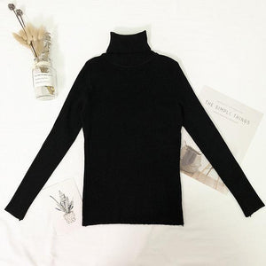 Womens Sweaters Winter Tops Turtleneck Sweater Women Thin Pullover Jumper Knitted Sweater Pull Femme Hiver Truien Dames New