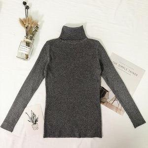 Womens Sweaters Winter Tops Turtleneck Sweater Women Thin Pullover Jumper Knitted Sweater Pull Femme Hiver Truien Dames New