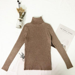 Womens Sweaters Winter Tops Turtleneck Sweater Women Thin Pullover Jumper Knitted Sweater Pull Femme Hiver Truien Dames New