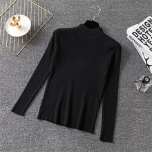 Load image into Gallery viewer, Winter Knitting Sweater Pullovers Women Long Sleeve Tops Turtleneck Knitted Sweater Chic Woman Clothes Female Casual Streetwear