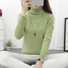 Load image into Gallery viewer, Thick Warm Women Turtleneck 2019 Winter Women Sweaters And Pullovers Knit Long Sleeve Cashmere Sweater Female Jumper Tops RE0973