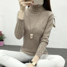 Load image into Gallery viewer, Thick Warm Women Turtleneck 2019 Winter Women Sweaters And Pullovers Knit Long Sleeve Cashmere Sweater Female Jumper Tops RE0973