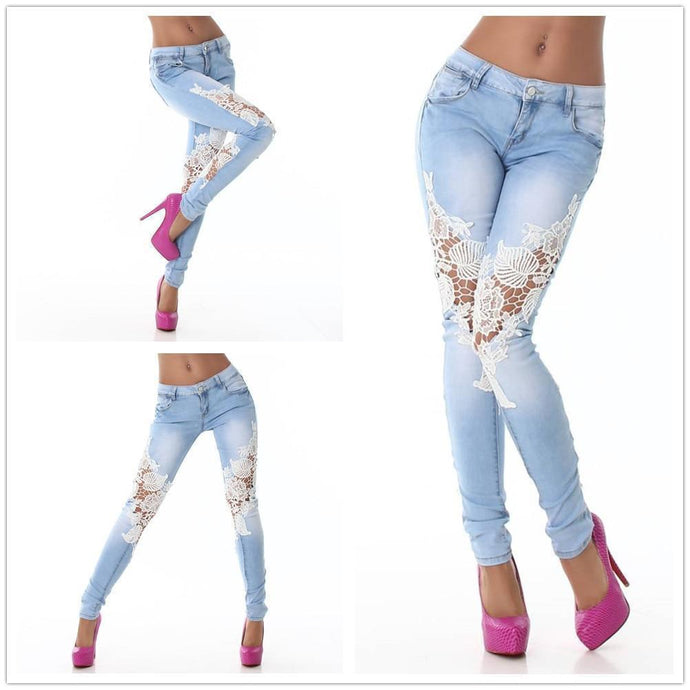 New hot sale fashion button fly ankle-length jeans