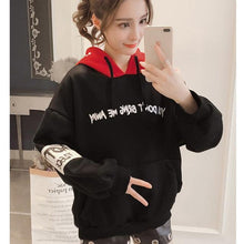 Load image into Gallery viewer, Hoodies Women Women Fashion Sweatshirts Long Sleeve Hoodies Print Letter Female Tracksuits Sportswear Moletom Feminino 2XL