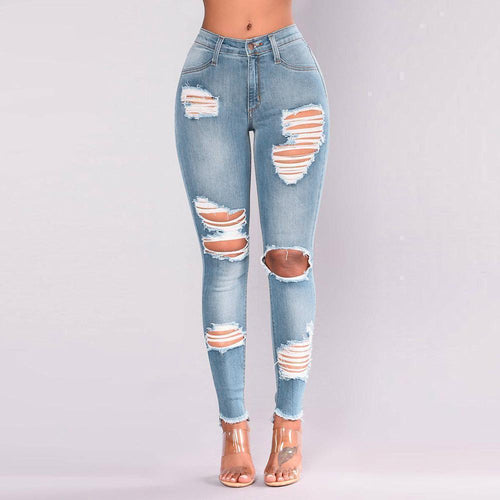 Fashion Women Jeans Denim Hole