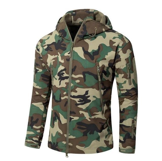 Men's Army Camouflage Jacket and Coat Military Tactical Jacket Winter Waterproof Soft Shell Jackets Windbreaker Hunt Clothes